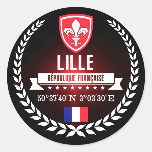 Sticker Rond Lille (Devant)