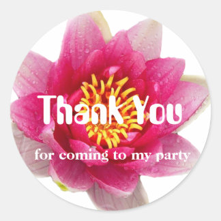 Sticker Rond Lily rose