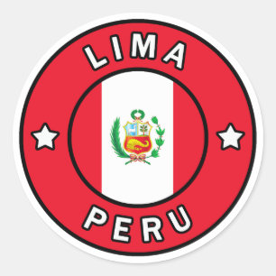 Sticker Rond Lima Pérou