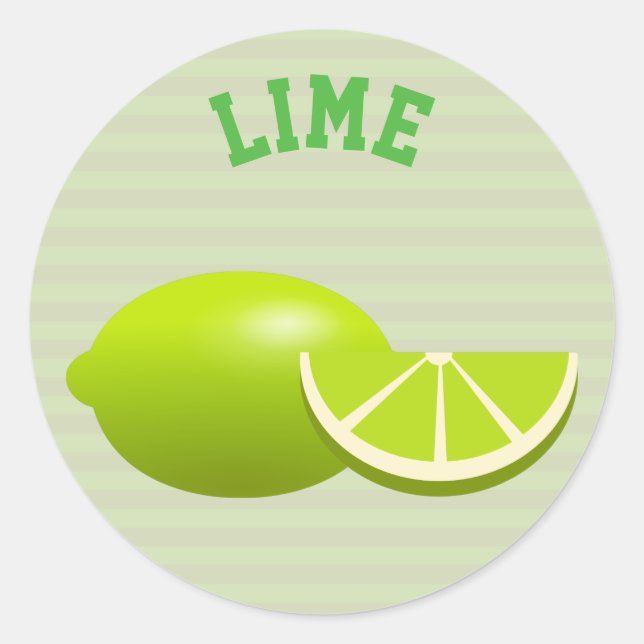 Sticker Rond Lime (Devant)