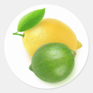 Sticker Rond Lime et citron vert