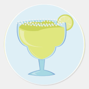 Sticker Rond Lime Margarita