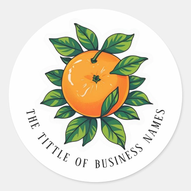 Sticker Rond Limencello | Black & White Modern Text  (Devant)