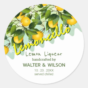Sticker Rond Limoncello Citron Citron