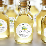Sticker Rond Limoncello d'aquarelle de citron<br><div class="desc">Apportez une touche de charme italien à votre événement avec ce chevalet à l'aquarelle citron Limoncello Classic Round Sticker. Doté d'élégants citrons à l'aquarelle, d'un design d'agrumes frais et d'une écriture élégante, il est parfait pour les faveurs de douche nuptiale, les notes de remerciement ou les bouteilles de limoncello. Si...</div>