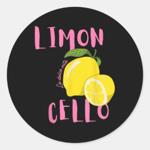 Sticker Rond Limoncello La Dolce Vita Citron italien