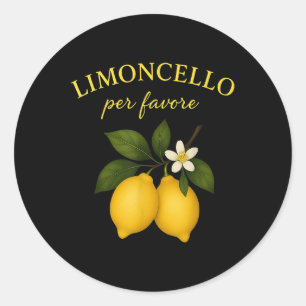 Sticker Rond Limoncello S'il Vous Plaît T-shirts Italiens Pour