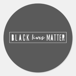 Sticker Rond L'importance de la vie noire BLM Race Equality M
