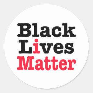 Sticker Rond L'importance des vies noires