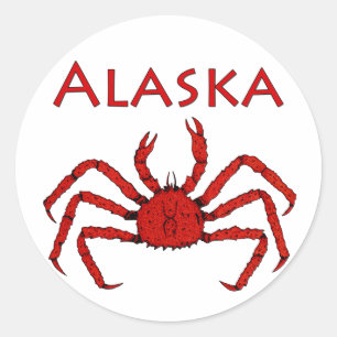 Sticker Rond Limule d'Alaska