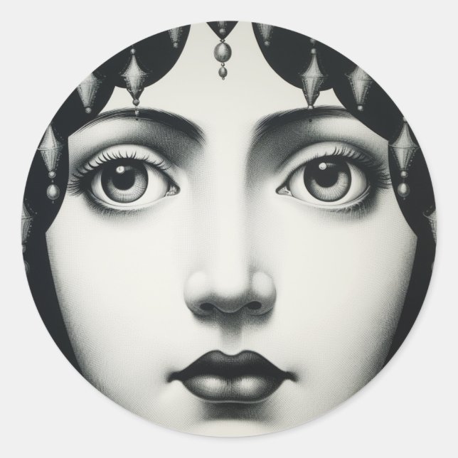 Sticker Rond Lina Cavalieri (Devant)