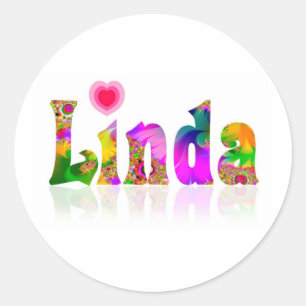 Sticker Rond Linda