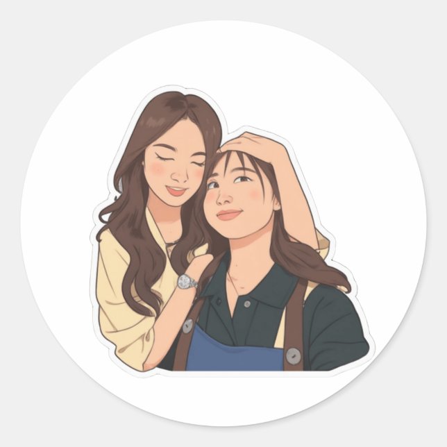 Sticker Rond LinDy (GL pair) (Devant)