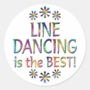 Sticker Rond Line Dancing est la meilleure