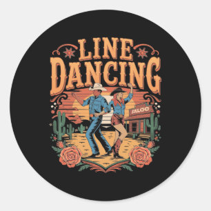 Sticker Rond Line Dancing Team