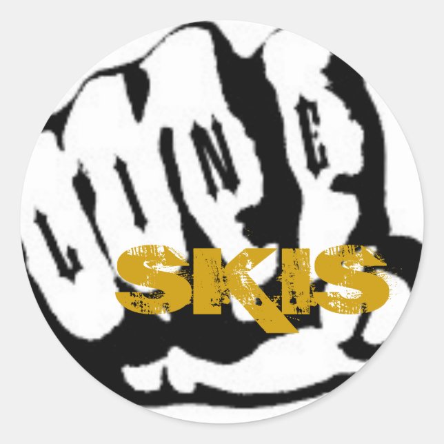 Sticker Rond Line_FIST_Logo, SKIS (Devant)