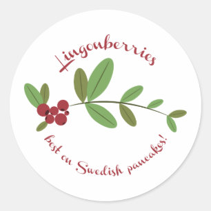 Sticker Rond Lingonberry