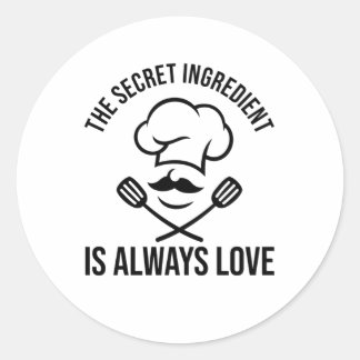 STICKER ROND L'INGRÉDIENT SECRET EST TOUJOURS L'AMOUR