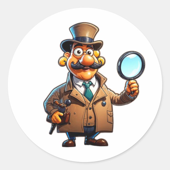 Sticker Rond L'Inspecteur (Devant)