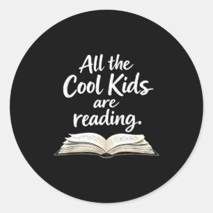 Sticker Rond L'inspiration des lecteurs les enfants branchés li