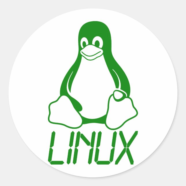 Sticker Rond Linux (Devant)