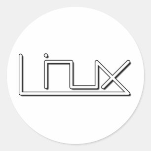 Sticker Rond Linux (lisse)