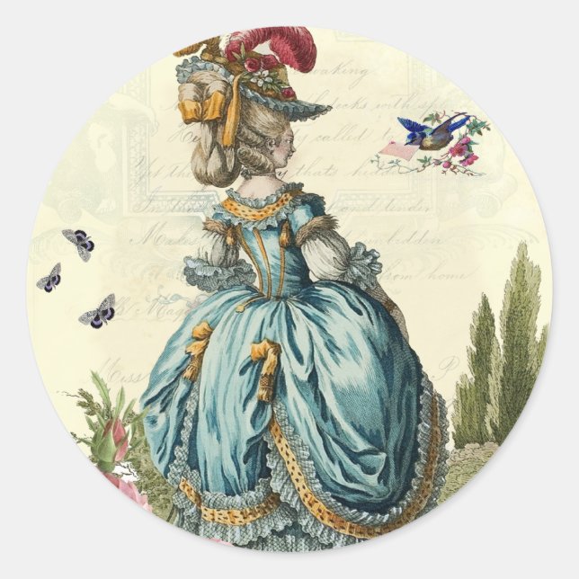 Sticker Rond l'invitation (ronde) (Devant)