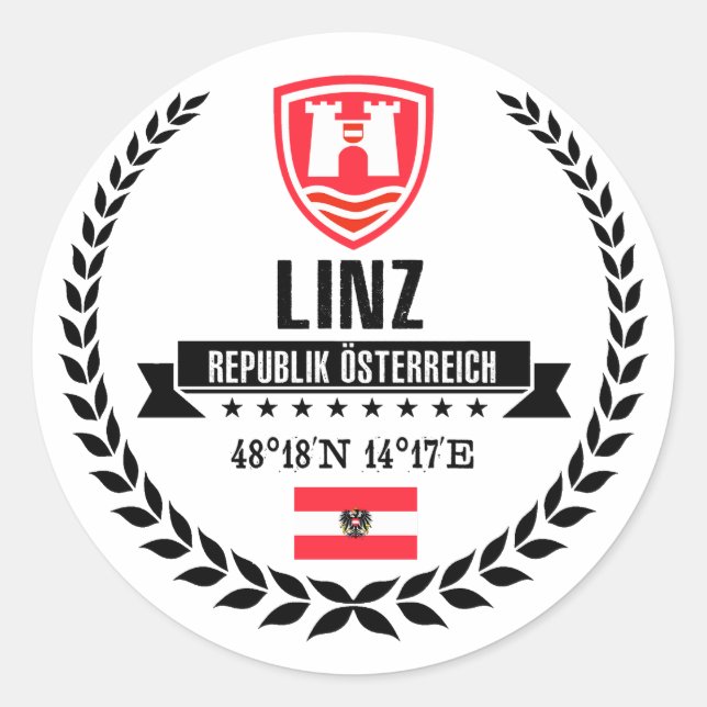 Sticker Rond Linz (Devant)