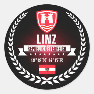 Sticker Rond Linz