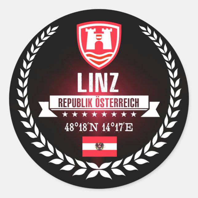 Sticker Rond Linz (Devant)