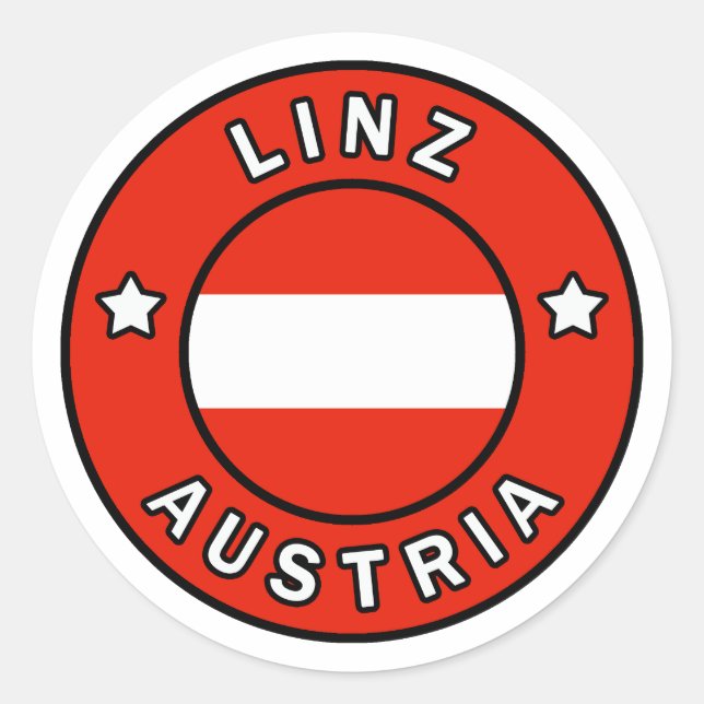 Sticker Rond Linz Autriche (Devant)