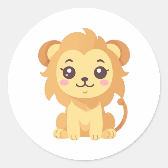 Sticker Rond Lion (Devant)