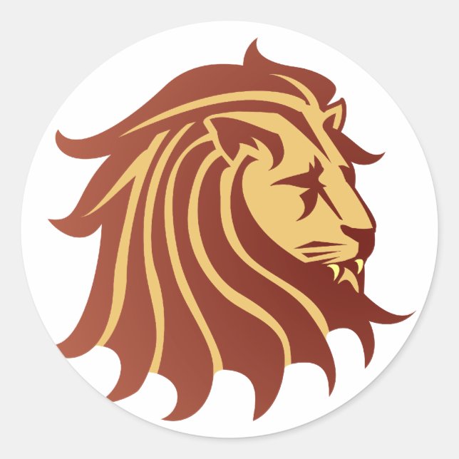 Sticker Rond Lion (Devant)