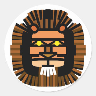 STICKER ROND LION