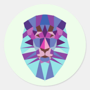 Sticker Rond Lion