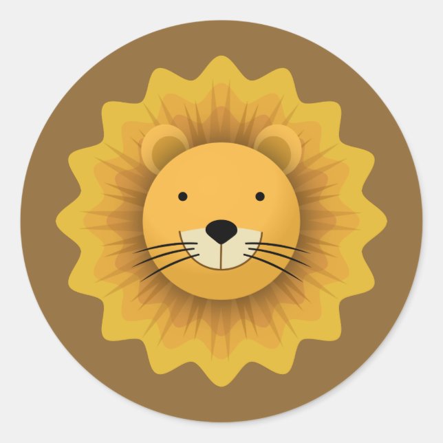 Sticker Rond Lion (Devant)