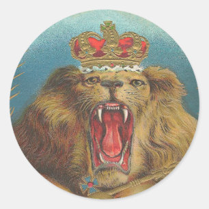Sticker Rond Lion