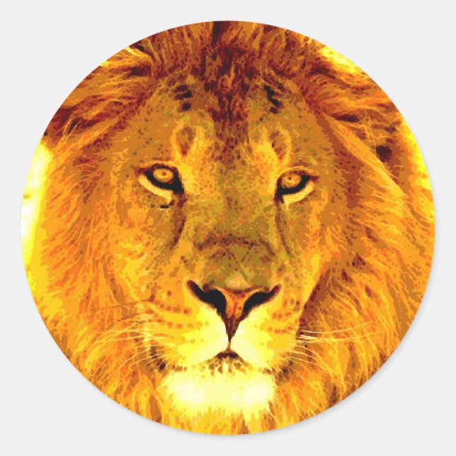 Sticker Rond Lion (Devant)