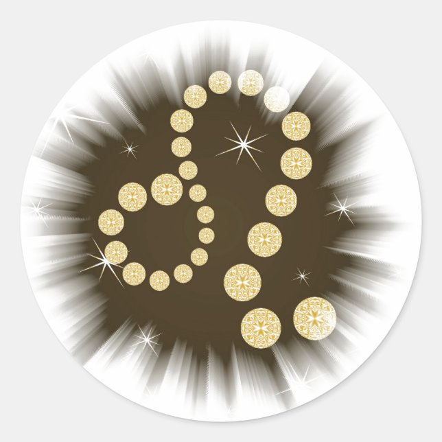 Sticker Rond Lion 23 juillet au 22 août (Devant)