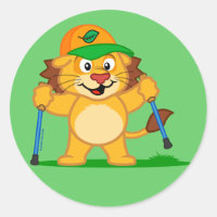 Lion de marche nordique