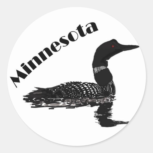 Sticker Rond Lion du Minnesota (Devant)