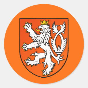 Sticker Rond Lion hollandais Pays-Bas Shield