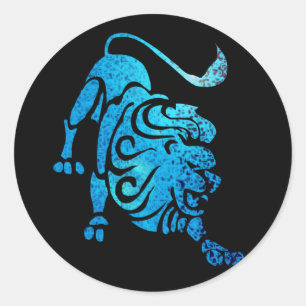 Sticker Rond Lion l'autocollant de constellation