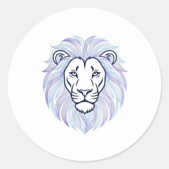 Sticker Rond lion magic (Devant)