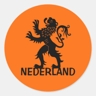 Sticker Rond Lion Nederland