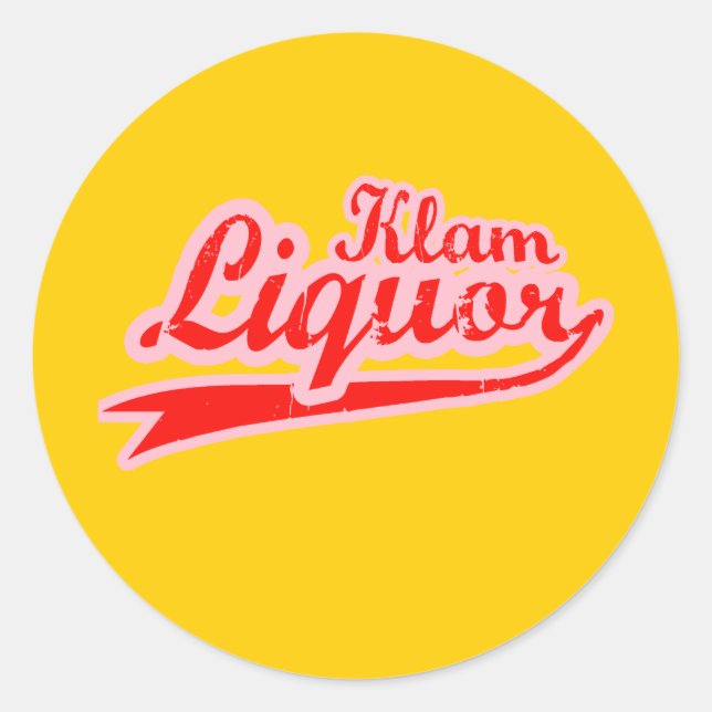 Sticker Rond Liqueur Klam (Devant)