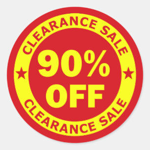 Sticker Rond Liquidation 90 pour cent