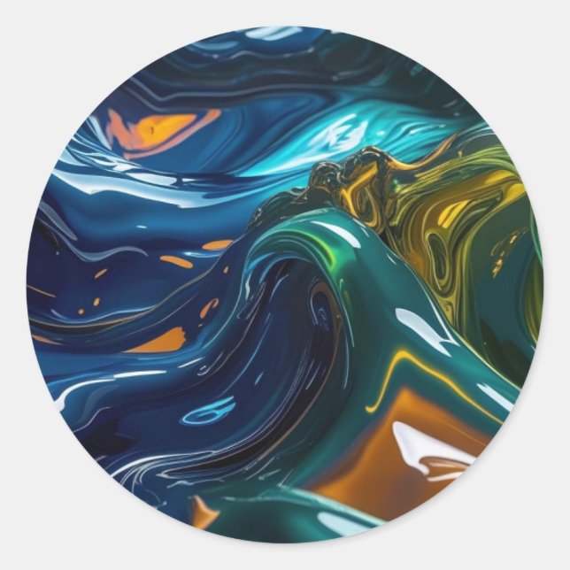 Sticker Rond Liquides Mixtes (Devant)