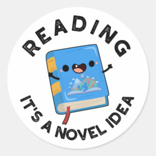 Sticker Rond Lire C'est une idée novatrice amusant jeu de livre