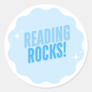 Sticker Rond LIRE DES ROCHERS ! Sticker-Cadeaux pour enseignant